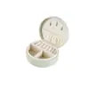 Caja de Almacenamiento Portátil Transfronteriza Bolso Pequeño Joyero Viaje Anillo Pendientes Pendientes Collar Joyero Joyero