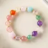 Regalo de Cumpleaños Pulsera de Cristal Citrino Amatista Pulsera de Agua Blanca Femenina Nicho Pulsera de Cristal de Gama Alta