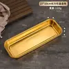 Caixa Dourada para Bolinho de Arroz em Aço Inoxidável 304 Estilo Coreano, Marmita Retangular, Caixa de Sushi Comercial de Alta Qualidade, Caixa Espessa para Frutas