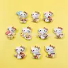 Charms para Zapatos de Resina con Estampado de Leopardo Gato Kt, Pegamento Crema Funda de Teléfono Cadena para Teléfono Accesorios Pasador de Pelo DIY Pegatinas para Taza de Agua