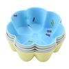 Puntos de Colores Nueve Formas Irregulares Juego de Moldes de Silicona para Pastel Horneado Tartaletas de Huevo Donas Tazas para Muffins de Rosa