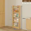 Estantería detrás de la puerta Estante de almacenamiento infantil Madera maciza De pie Estante de almacenamiento integrado Montado en la pared Estante para libros ilustrados Configuración de área de lectura en casa