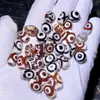 Colgante de Cuentas Dzi del Tíbet Auténtico Colgante Puro del Tíbet Accesorios Piedra Cruda Ágata Collar para Hombres y Mujeres