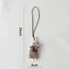Estilo Coreano Estilo Floresta Artística Tecido Artesanal Diverso Pingentes de Animais Criativos Bolsa Chaveiro Atacado