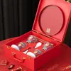 Juego de Tazas de Té para Boca Cambia Color Esmalte Boda Tazón Feliz Par de Tazas para Pareja de Recién Casados Suministros Domésticos para Acompañar Bodas