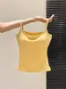 Camisola para Chica Atractiva con Copas Incorporadas para Primavera y Verano, Anti-Exposición, Cubre los Lados del Busto, Capa Interior, Top Ajustado