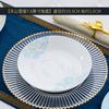 Conjunto de Louça Chinesa Doméstica Porcelana Óssea Louça de Mesa Tigela de Arroz Cor Esmaltada Cerâmica Tigela de Macarrão Tigela de Sopa Conjunto de Tigela e Prato