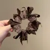 Diadema de Lazo Tejido Dongdaemun de Nicho para Moño que Realza el Volumen, Cuerda para Cola de Caballo de Gama Alta