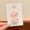 Presilha de Cabelo Infantil Dopamina Desenho Animado Fofo para Meninas Franja Lateral Cabelo Fino Presilha Bico de Pato Doce Versátil Acessórios de Cabelo