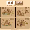 Capa Dura A4 Super Grossa Capivara Caderno de Esboço em Branco Livro de Desenho Livro de Ilustrações Rasgável Sem Deixar Marcas Papel Espesso para Desenho Artístico