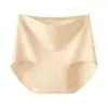 Pantaletas de algodón puro jacquard de cintura alta para tallas grandes, ajustadas a la cadera, longitud extendida, sin costuras, cómodas, con entrepierna antibacteriana para mujer