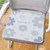 Cojín de seda helada de dibujos animados para uso doméstico, transpirable, apto para todas las estaciones, resistente a la suciedad, antideslizante, cómodo para sentarse durante mucho tiempo, cojín para silla de oficina