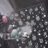 Adesivos Finos e Flexíveis para Unhas, Estilo Moderno, Decalques Populares para Unhas, Adesivos Decorativos de Estrela de Cinco Pontas Ultra-Finos e Sem Costura, Unhas Usáveis