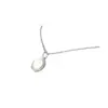 Pendente de Pedra Olho de Gato Fashion Estilo Étnico Retrô Joias Microincrustadas Acessórios de Colar Redondo para Clavícula Feminina Venda por Atacado