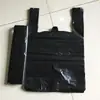 Sacos de lixo pretos grandes de mão para uso doméstico, espessados para cozinha, uso diário doméstico, sacos plásticos descartáveis estilo colete, atacado