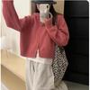 Jaqueta Suéter Kaning com Capuz e Zíper Duplo para Mulheres no Outono e Inverno Estilo Preguiçoso Design de Nicho Cardigan Curto de Tricô para Mulheres