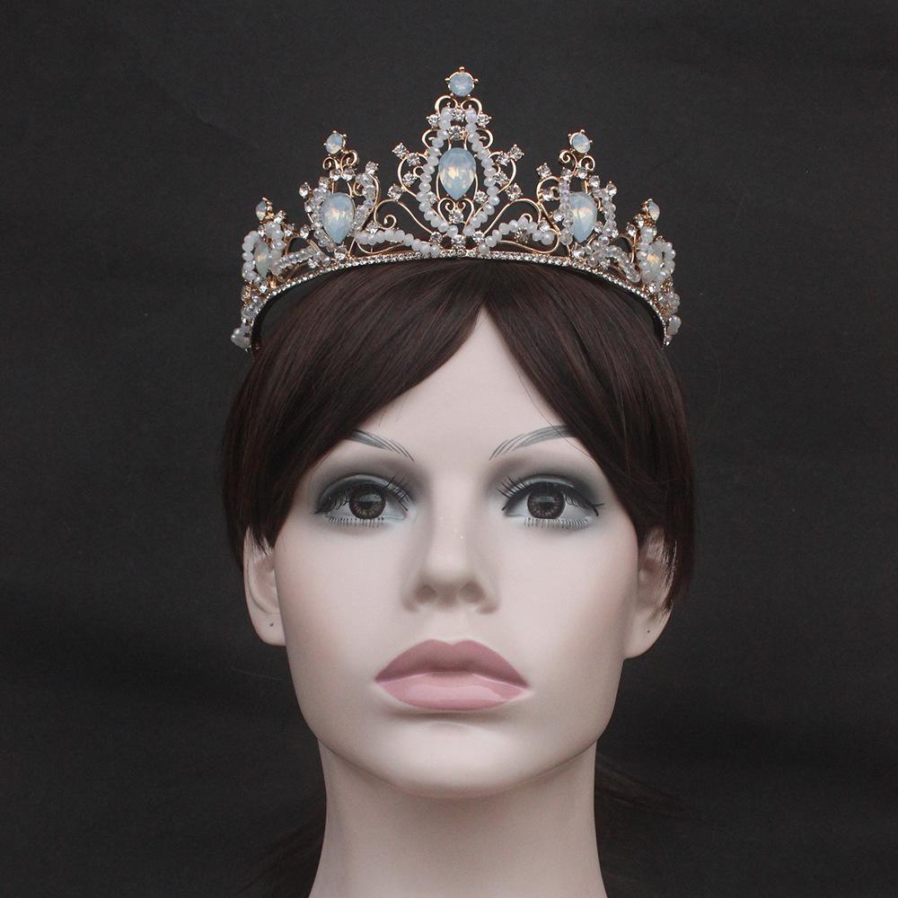新娘手工皇冠 巴洛克皇冠 水晶皇冠