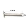 Fábrica fuente hierro galvanizado perno de cabeza plana herrajes para muebles accesorios conector cabeza grande plana cabeza hexagonal tornillo