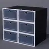 Caixas de Armazenamento Visuais Transfronteiriças, Caixas de Sapato Estilo Simples, Venda Direta de Fabricantes, Armários Organizadores de Sapato de Plástico, Caixas de Exposição Atacado