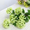 Hortênsia Artificial de Plástico 3 Cabeças Casamento Adereços de Flores Artificiais Flor Bola de Neve Branca Hortênsia Flor Artificial Atacado