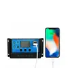 Controlador de Bateria de Painel Solar 10-60A Saída USB Dupla 12v/24v