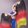 Abanico de baile Wanjiang Abanico largo Abanico de baile Koi Copia Abanico de baile cuadrado degradado largo Abanico de fuego Abanico largo de seda