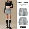 Calça-Saia Esportiva Kaka Sports para Mulheres, Anti-Exposição, Cintura Alta, Levanta Bumbum, para Tênis Corrida, Calça Yoga Fitness Falsa de Duas Peças para o Verão