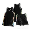 Conjunto de Uniforme de Baloncesto de Moda para Hombres y Mujeres, Transpirable y Absorbente del Sudor, Moderno y Versátil, Adecuado para Entrenamiento y Competición, Admite Impresión Personalizada