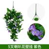 Colgante de Pared de Flor de la Mañana de 12 Puntas Flor de la Mañana Flor Artificial Flor Falsa Flor Decorativa de Mimbre Orquídea Araña
