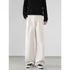 Calça Casual Estilo Americano Saber Masculina 2026 Outono Nova Chegada Marca Tendência Solta Reta Roupa de Trabalho Caimento Esportiva Perna Larga
