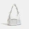 Bolsa de mano transparente estilo universitario con temática de anime, bolso de un solo hombro, diseño creativo en forma de estrella, bolso cruzado de retazos dulce y de gran capacidad