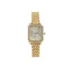 Relógio de Quartzo Simples em Liga de Metal Estilo Coreano Relógio Quadrado com Pulseira de Aço Relógio Criativo Feminino com Diamantes Relógio Feminino Elegante de Nicho com Temperamento