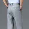 Pantalones Casuales Nuevos Primavera/Verano 2025, Pantalones de Vestir Elásticos de Pierna Recta, Versátiles Resistentes a las Arrugas de Color Sólido Largos, Disponibles al por Mayor