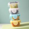 Mini Caja Conservadora de Frescura Grado Alimenticio Espesa Sellada Caja para Alimentos Complementarios de Bebé Caja de Almacenamiento Doméstica para Niños Caja para Sub-empaque de Mermelada