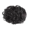 Peluca Natural Esponjosa para Mujer Moño Alto Moño de Flor Pinza Artefacto para Persona Perezosa Goma para el Cabello Bolsa para el Cabello Seda de Alta Temperatura Transfronterizo