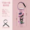 Funda aislante universal para taza al por mayor en stock, funda cruzada de neopreno portátil con dibujos animados para tazas de niños, linda funda para taza