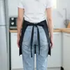Delantal de Cintura de Media Longitud a la Moda, Resistente al Agua, para Uso en Cocina, Cocinar, Ropa de Trabajo Unisex, Catering, Se Puede Imprimir con Logo