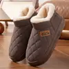 Zapatos de Algodón para el Hogar para Parejas 2026, Engrosados y Cálidos, Zapatos de Algodón de Cuero Antideslizantes para Interiores de Invierno para Mujeres, Adecuados para Uso en Exteriores