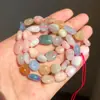 Material natural cristal ágata grava con cuentas sueltas accesorios para joyería diy agujero agujero cuentas amorfas