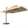 Sombrilla de Paja Simulada para Casas de Huéspedes, Sombrilla de Champiñón con Palo Central para Exteriores, Parasol Decorativo de Paja a Prueba de Sol y Lluvia para Patio