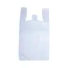 Descartável preto, azul, rosa, branco, verde, etc. Sacolas de compras de plástico HDPE, sacos de lixo, sacolas tipo colete
