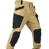 Nuevos pantalones de trabajo transfronterizos para hombre, pantalones tácticos a cuadros resistentes al desgarro y al desgaste, pantalones funcionales para senderismo al aire libre en la jungla, pantalones de asalto