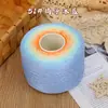 Fio de algodão mercerizado degradê em formato de bolo, fio de oito cabos tecelado à mão, multicolorido, não forma bolinhas, respirável para manta e xale