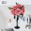 Sala de Transmisión en Vivo al por Mayor Taza de Vino para Cappuccino de Venta Caliente Flor Rosa Flor Artificial Flor Artificial Adornos Decorativos