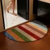 Tapete de Chão de Linho Retrô Americano Absorvente de Água Antiderrapante Resistente ao Desgaste Tapete para Pés Sala de Estar Banheiro Quarto Entrada Tapete de Chão Venda por Atacado