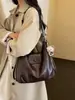 Bolsa feminina grande de alta qualidade vintage transfronteiriça 2026 nova mochila e bolsa de ombro para o outono e inverno