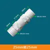 Adaptador Plástico para Mudança de Tamanho de Mangueira, Conector Reto de Duas Vias para Tubos de Água, Conector Reto com Barbante 6/8/10/12mm