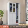Casillero de una puerta Gabinete de hierro Dormitorio con cerradura Casillero para empleados Gabinete de acero Casillero Ropero de oficina simple