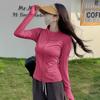 Chamarra de Yoga para Mujer con Cuello Alto, Cierre, Ajuste Ceñido, Secado Rápido, Transpirable, Top de Entrenamiento para Pilates, Versátil para Fitness y Correr