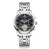 Producto genuino suizo Reloj Opel Geya Reloj Mecánico para Hombre Automático Correa de Acero Calado Multifuncional Impermeable Tendencia